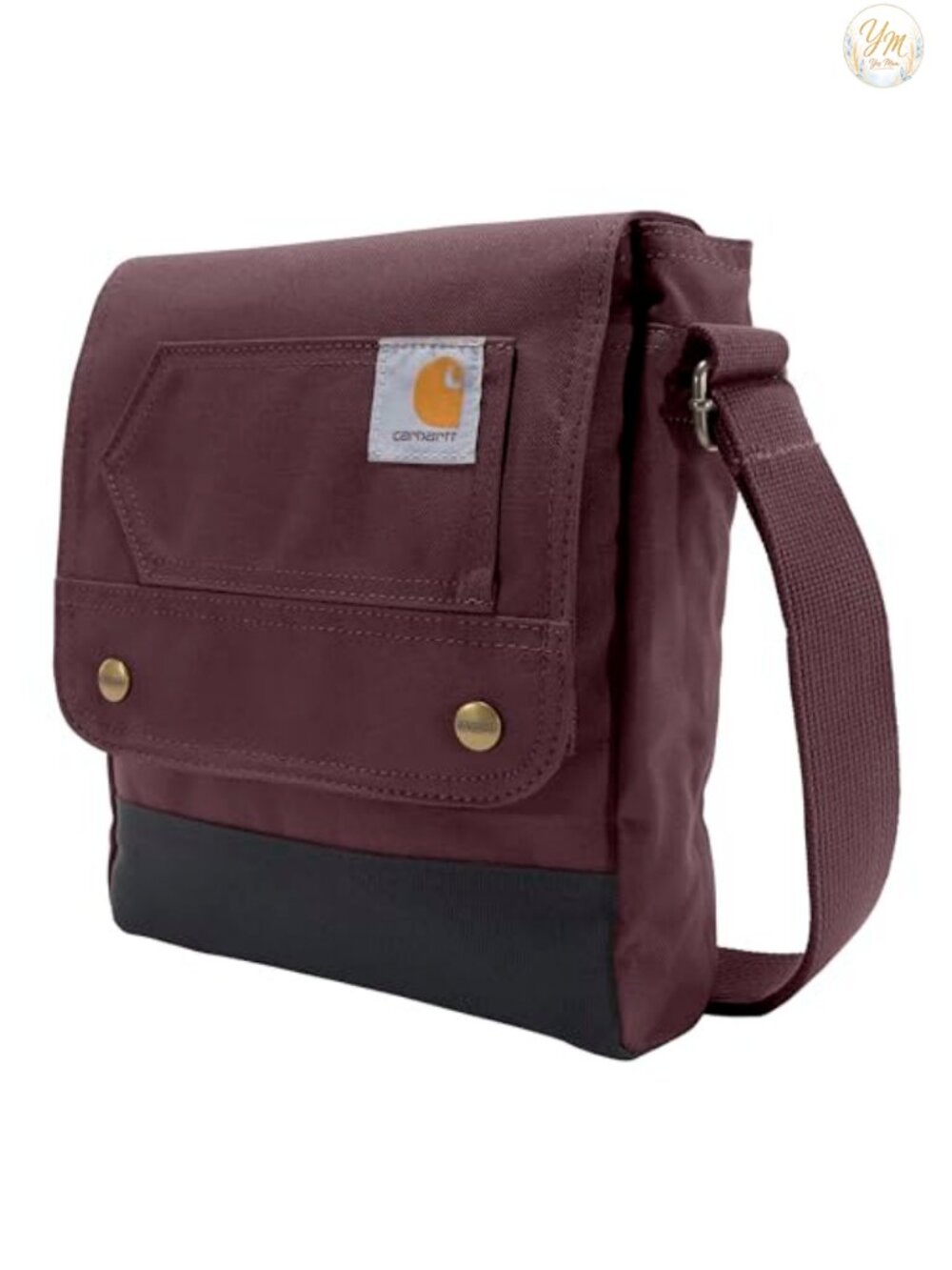 Carhartt Crossbody Snap Bag Durable Adjustable Shoulder Bag with Flap Over Snap